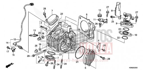 CYLINDER HEAD MSX125D de 2013